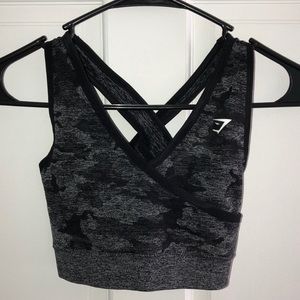 GYMSHARK CAMO SPORTS BRA